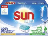 Bol.com Sun All-in-1 Normaal Vaatwastabletten - 7 x 24 stuks - Voordeelverpakking aanbieding