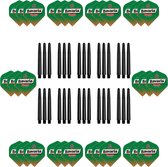 Dragon Darts Bavaria - dart flights – 10 sets – incl. 10 sets – dart shafts – dart flights en shafts