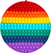 Pop it XXL - Rond - Regenboog - Pop it -- 30x30 - Fidget