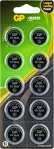 GP Batteries Knoopcel CR2032 3 V 10 stuk(s) Lithium GPCR2032STD900C10