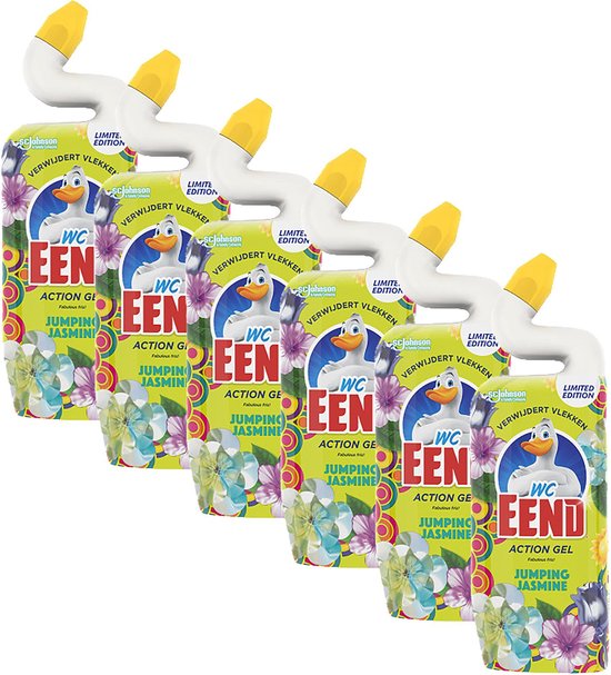 WC eend Action gel Jumping Jasmine Limited Edition 6x750ml | bol.com