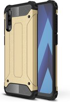 Samsung Galaxy A50 Hoesje - Mobigear - Outdoor Serie - Hard Kunststof Backcover - Goud - Hoesje Geschikt Voor Samsung Galaxy A50