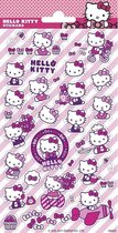 Hello Kitty Stickervel Meisjes Papier Donkerroze/wit 30 Stuks
