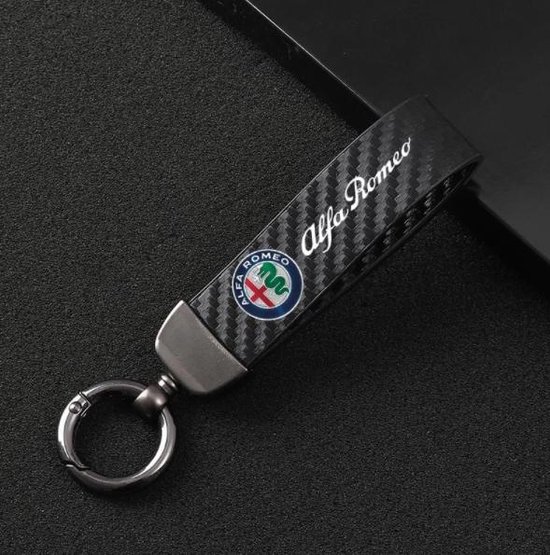 Alfa Romeo Sleutelhanger Carbon - Mito - Giulia - carbonkleur - keychain |  bol
