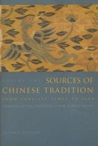 Sources Of Chinese Traditions 2nd V1