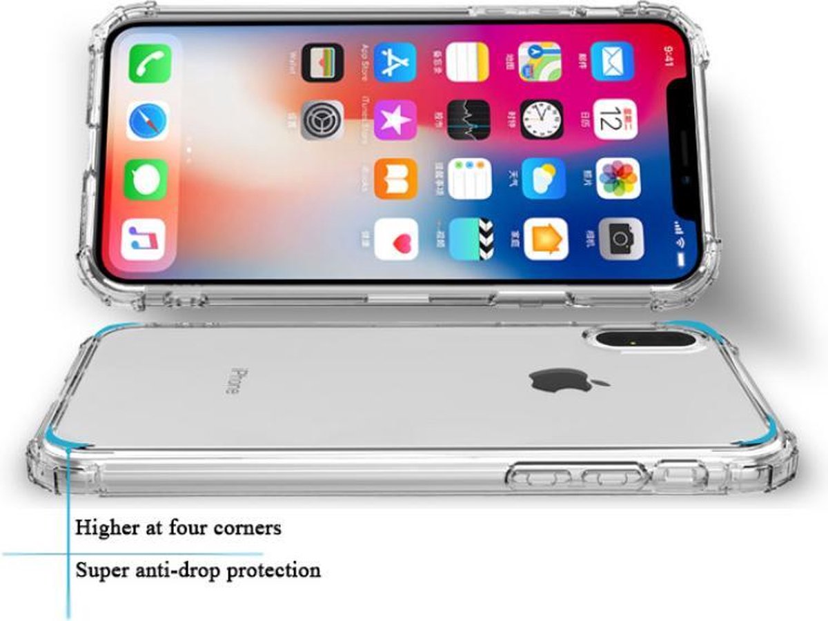 Apple Iphone XS MAX transparante siliconen hoesje