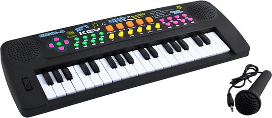 Keyboard met 37 toetsen - Speelgoed muziek piano - met microfoon | bol.com