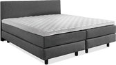 Beddenleeuw Boxspring Bed Mila - 200x210 - Incl. Hoofdbord + Matras - Antraciet