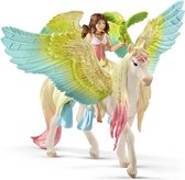 SCHLEICH - Figuur 70566 Fairy Surah met een glinsterende pegasus