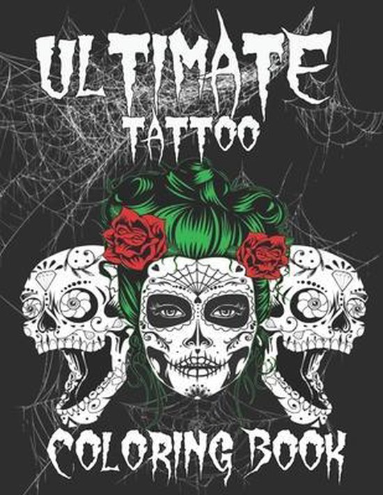 Ultimate Tattoo Coloring Book, Tattoo Book 9798589411348 Boeken