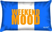 Sierkussen - Buitenkussen Weekend Mood Blanje Bleu Waterafstotend Bootkussen - Multicolor - 60 Cm X 40 Cm