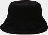 Festival hoed - Bucket hat - corduroy - zwart