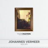 - Schilderij - Vrouw Met Parelsnoer Thumbmasters Klein Meesterwerk Johannes Vermeer - Multicolor - 18 X 11 Cm