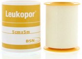 Leukopor - 5 m x 5 cm - Verband