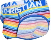 Andrew Christian - Sunset Stripe Mesh Brief - Maat XL - Heren Ondergoed - Mannen slip