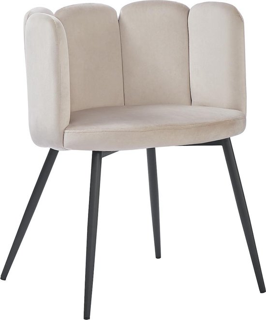 HTfurniture-five finger chair-light gray velvet