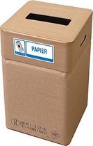 Afvalbak karton, Afvalbox papier (hoog 60 cm herbruikbaar)