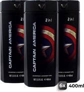 Captain America Shampoo & Douchegel - Voordeelverpakking 6 Stuks