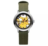 Pokemon horloge, Pokemon go, Pikachu watch, groen bandje