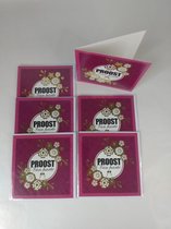Cartes de vœux de Luxe - 6 pièces - À votre santé - Félicitations