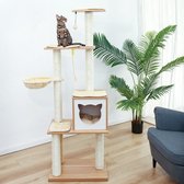 Huisdier Krabpaal Condo Huis Scratcher Krabpaal Klimboom Speelgoed voor Kat Kitten Beschermende Meubels AMT0057BG