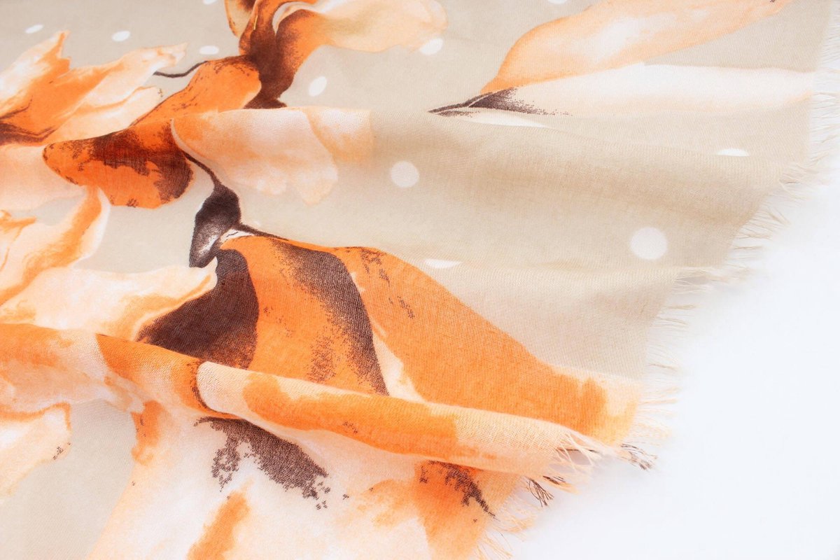 sjaal fidelma zand 90 x 180 cm