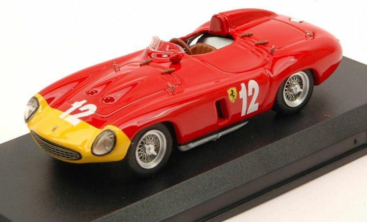 De 1:43 Diecast Modelcar van de Ferrari 857S Spider #12 van de GP van Cuba in 1957. De bestuurder was A. De Portago. De fabrikant van het schaalmodel is Art-Model. Dit model is alleen online verkrijgbaar