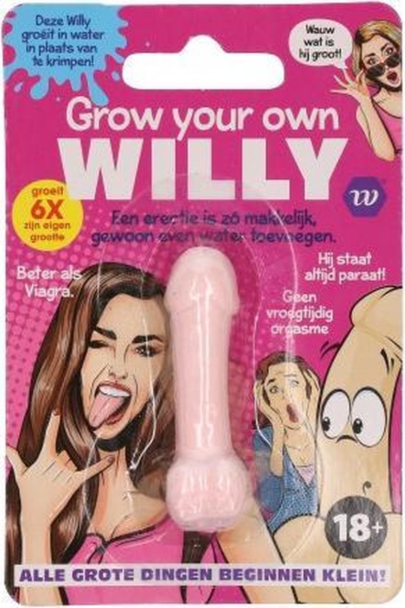 Groeiende willy | Grow your own willy | Grap cadeau | Vrijgezellenfeest