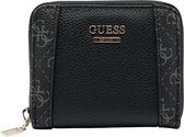 Guess - Naya Slg Small Zip Around Dames Portemonnee - Coal/Multi