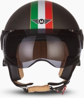 MOTO H45 V Venetië Titan, jethelm, scooterhelm, motorhelm, S, hoofdomtrek 55-56cm