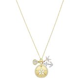 Swarovski 5462580 Ketting Ocean Sand Coin goudkleurig