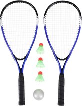 badmintonset en tennisset in 1  - badmintonset 7 delig - badminton - tennis - tennisset - tennisballen