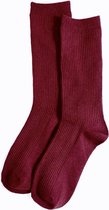 Fliex - sokken - katoen - one size - Bordeaux rood