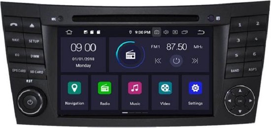 Dynavin Mercedes E klasse W211 navigatie dvd carkit Android 12 usb 64GB met  apple... | bol.com