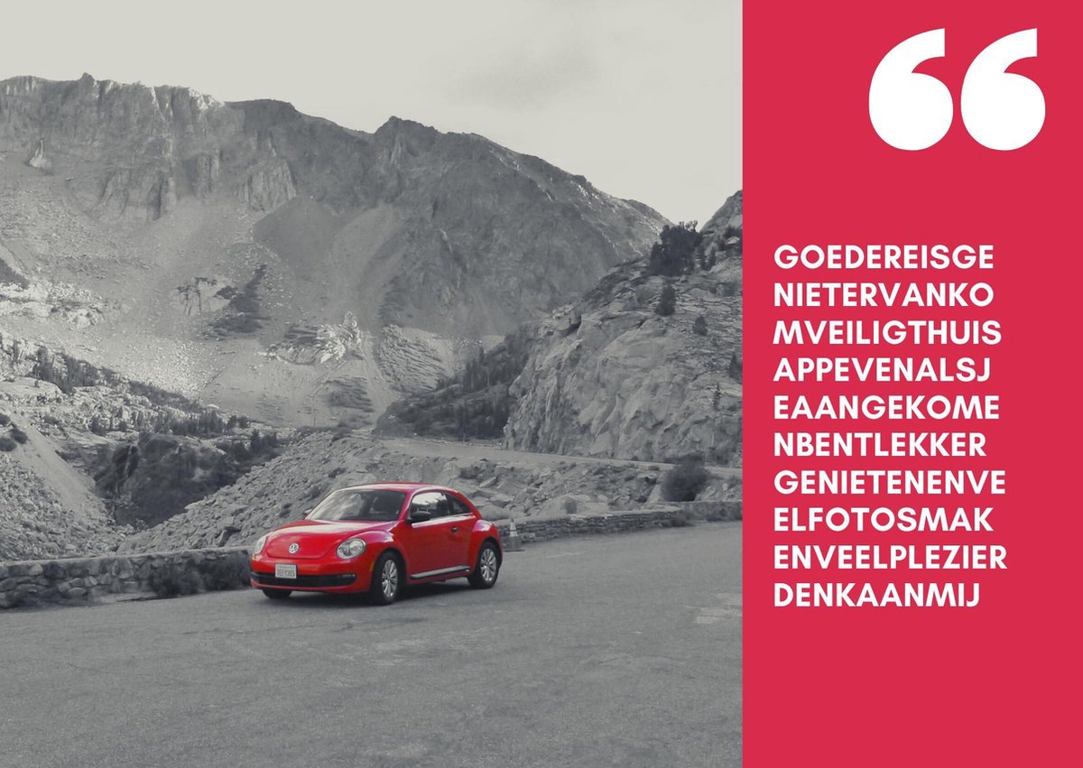 wenskaarten voor reizigers