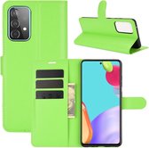 Coverup Book Case Geschikt voor Samsung Galaxy A52 / A52s Hoesje - Groen