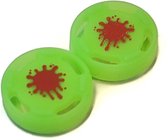 Thumb Grips | Thumb Sticks | Gaming Thumbsticks | Geschikt voor Nintendo Switch & Lite | 1 Set = 2 Thumbgrips | Splash | Groen