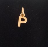 Robimex Collection Zilveren hanger gold letter  P