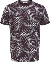 ONLY & SONS ONSIASON SLIM SS AOP TEE Heren T-shirt - Maat L