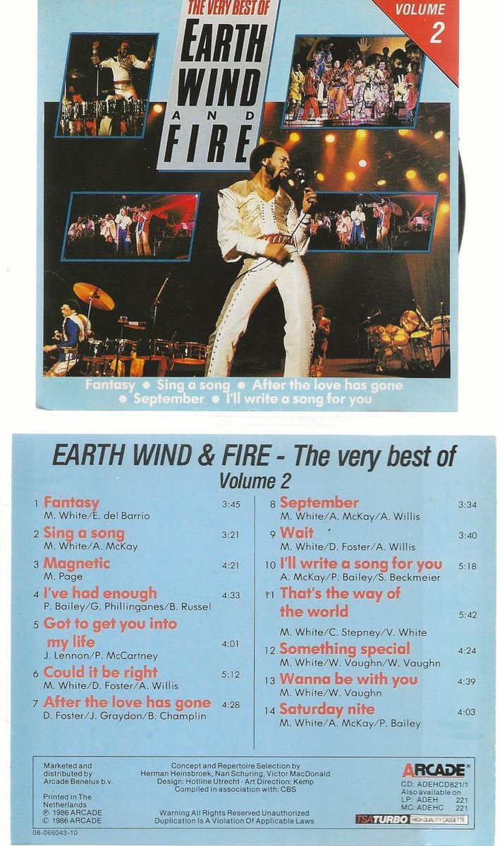EARTH WIND & FIRE - very best volume 2
