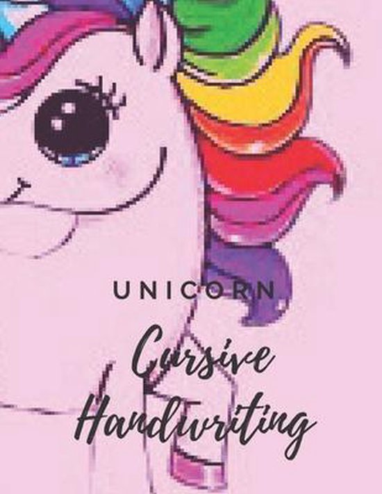 Unicorn Cursive Handwriting Workbook - cover