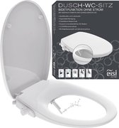 Fixation de siège de toilette pour bidet Douche - Fermeture amortie - Encliquetable, blanc