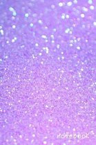 Notebook: Purple & Deep Blue Glitter Inspired