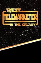 The Best Telemarketer in the Galaxy: Isometric Dot Paper Notebook Book 120 Pages 6''x9''
