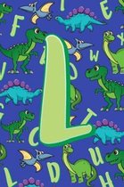 L: Dinosaur Alphabet Practice Writing Book for Kids