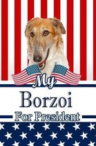 My Borzoi for President: 2020 Election Isometric Dot Paper Notebook 120 Pages 6x9