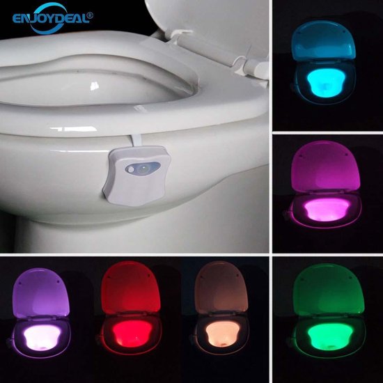 WC Nachtlamp - Toilet LED Licht - Toilet LED Lamp - Multicolor - Glow  Toilet - Toilet... | bol.
