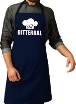 Chef bitterbal schort / keukenschort navy heren