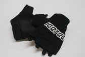 Icetec | Skate/ Skeeler handschoenen - XL - klittenbandsluiting - Zwart