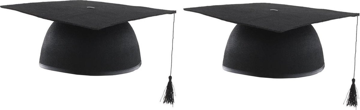 4x chapeaux de diplôme de doctorat passés noirs pour adultes - Fournitures  de fête de... | bol